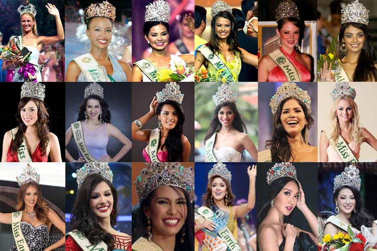 Historic titleholders of Miss Earth