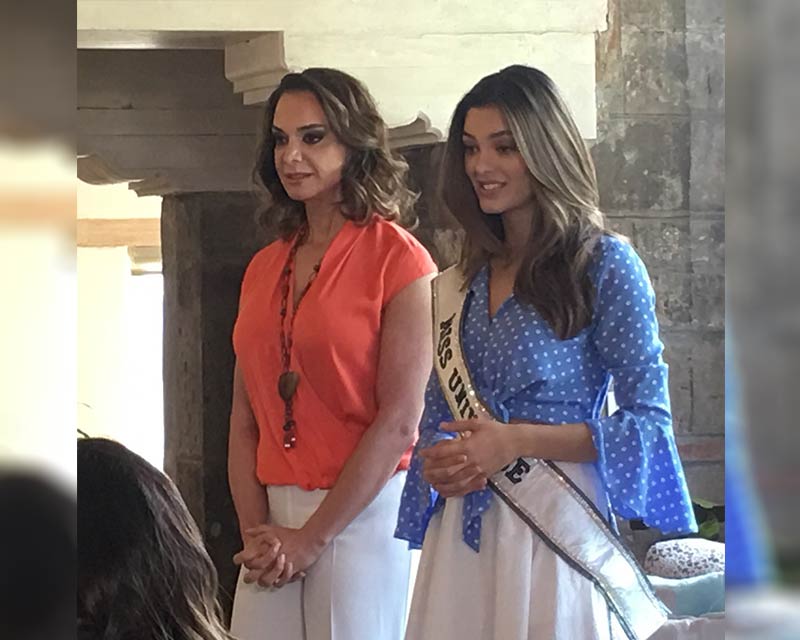 Demi-Leigh Nel-Peters joins Mexicana Universal 2018 for Sixth Gala