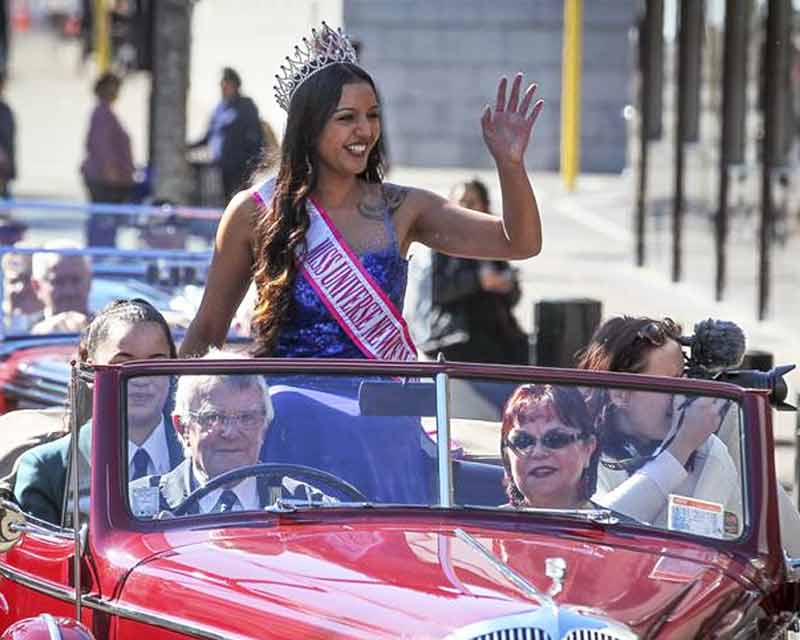 Miss Universe New Zealand 2017 Harlem Cruz Ihaia receives grand Homecoming