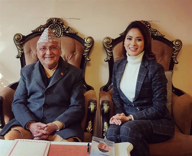 Shrinkhala Khatiwada discusses politics and youth involvement with the Honorable Prime Minister