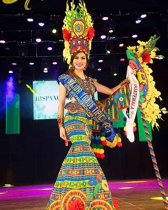 Stefani Zeceña of Guatemala wins Best in National Costume at Reina Hispanoamericana 2019