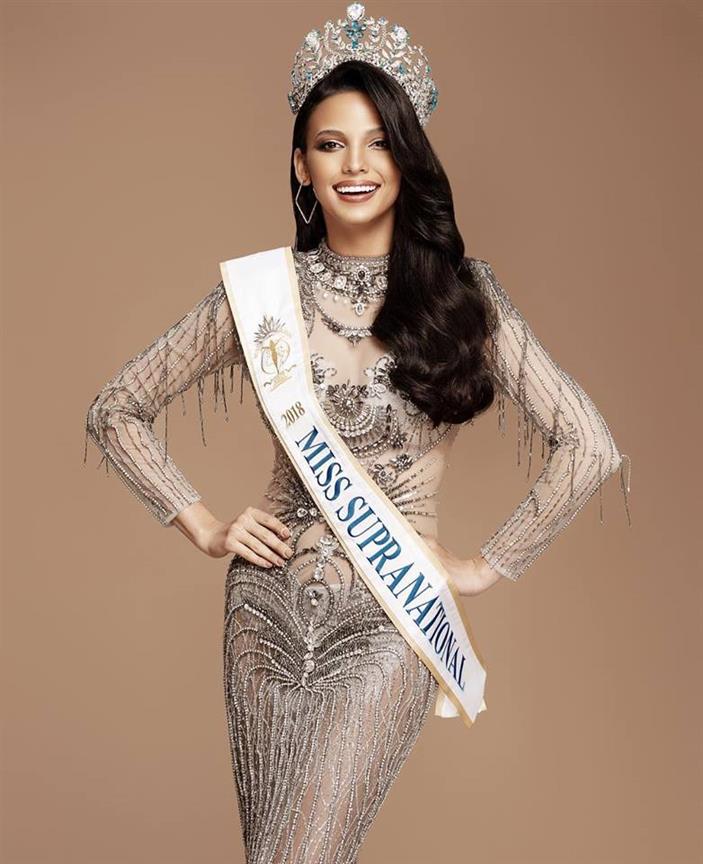 Miss Supranational 2018 Valeria Vasquez departs for her European Tour