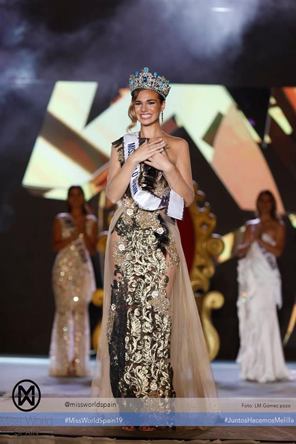 Maria Del Mar Aguilera crowned Miss World Spain 2019