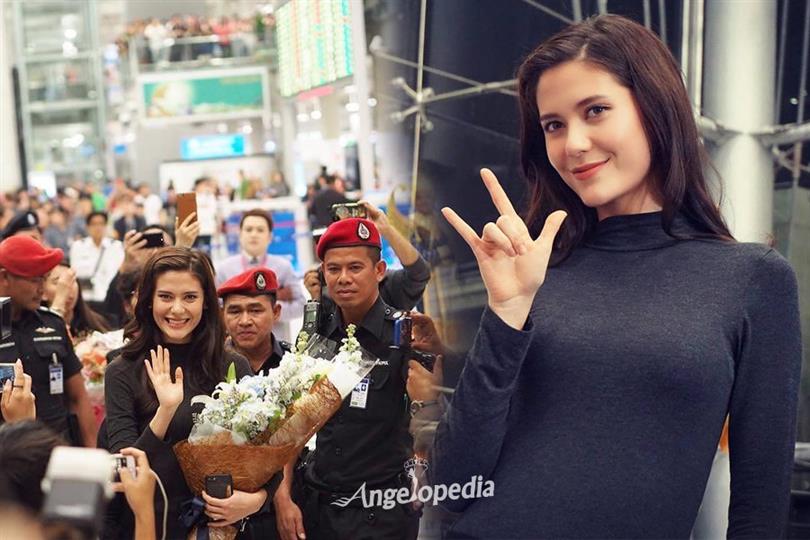 Miss Universe Thailand 2017 Maria Ehran comes back home to a roaring welcome!