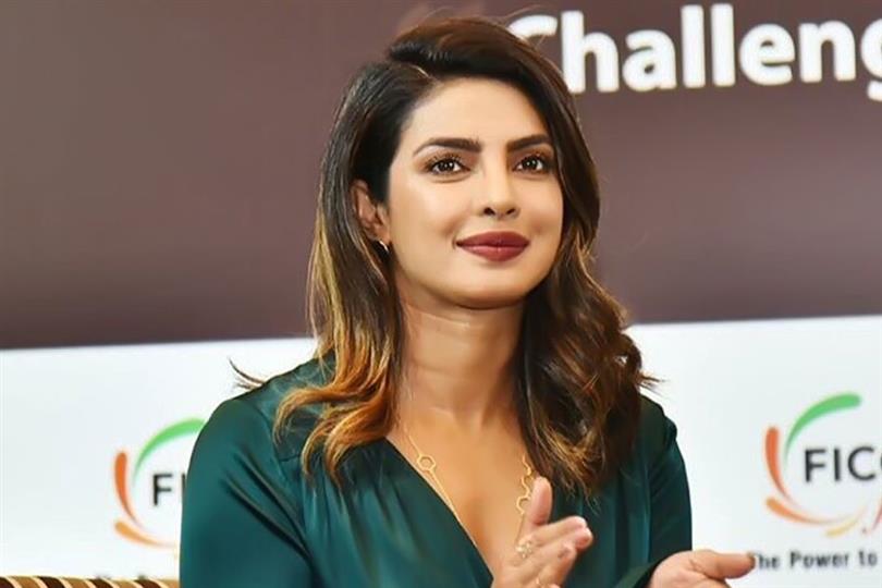Priyanka Chopra speaks at the Women in the World Annual Summit