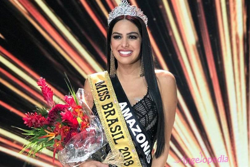 Mayra Dias crowned Miss Brasil 2018