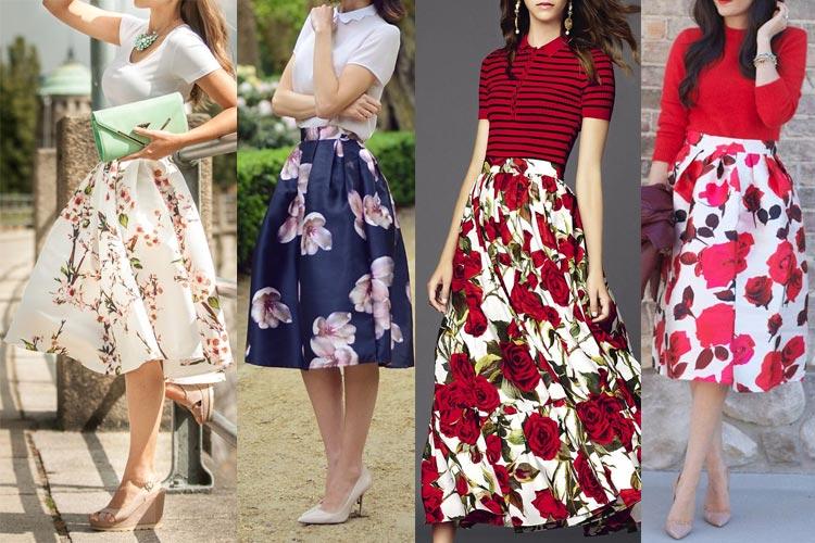 Go floral with your skirts