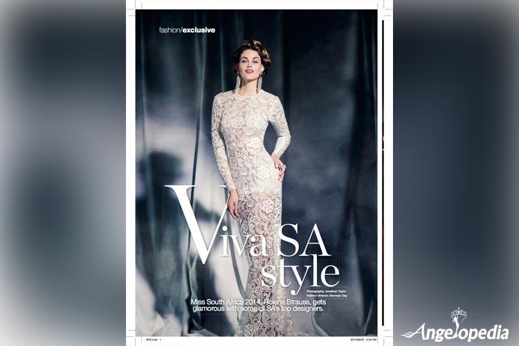 Rolene Strauss on the Cover of Glamour Magazine August 2014 edition