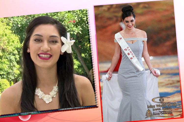 Miss World Samoa 2015 Latafale Auvaa
