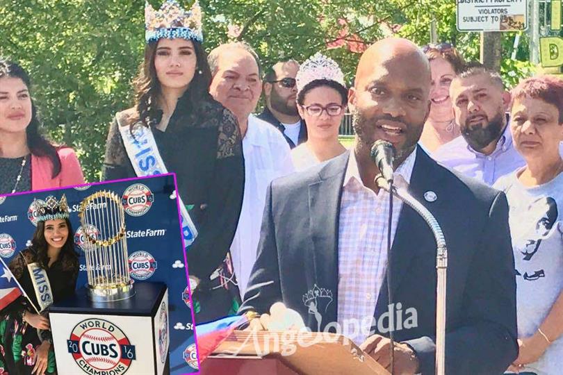 Miss World 2016 Stephanie Del Valle opens the Annual Puerto Rican Festival Chicago