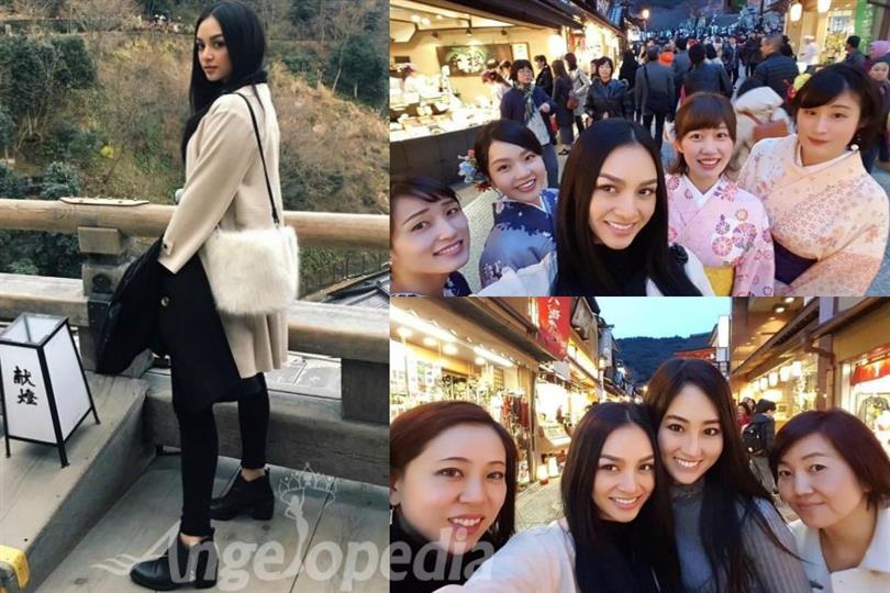 Kylie Verzosa holidaying with Miss International Japan Natsuki Tsutsui